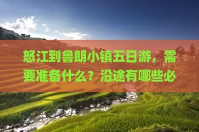 怒江到鲁朗小镇五日游,需要准备什么?沿途有哪些必看景点? 怒江到鲁朗小镇五日游,需要准备什么?沿途有哪些必看景点?
