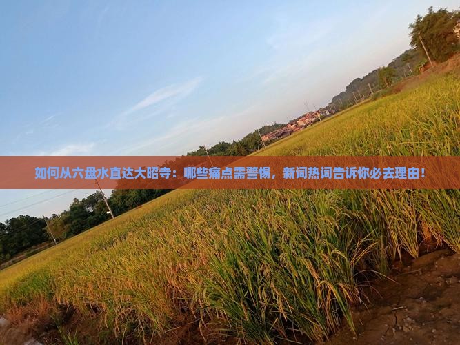 如何从六盘水直达大昭寺：哪些痛点需警惕，新词热词告诉你必去理由！