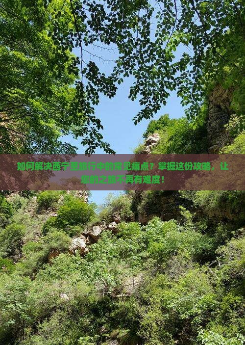 如何解决西宁至旅行中的常见痛点？掌握这份攻略，让您的之旅不再有难度！