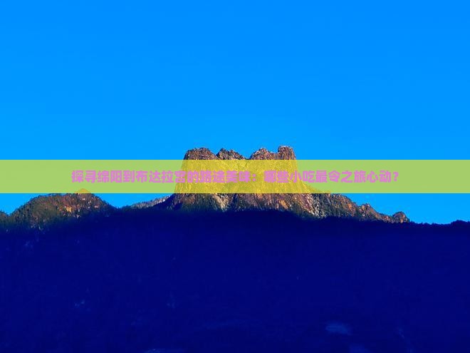 探寻绵阳到布达拉宫的路途美味：哪些小吃最令之旅心动？