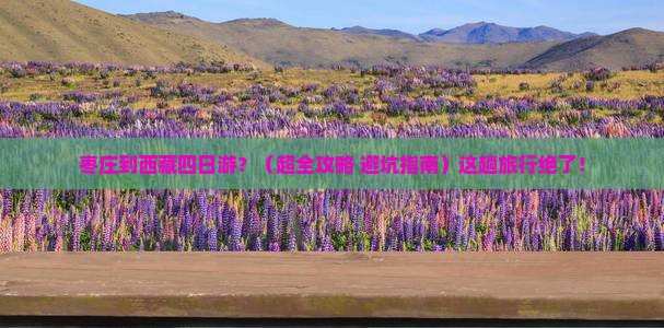 枣庄去西藏四日游