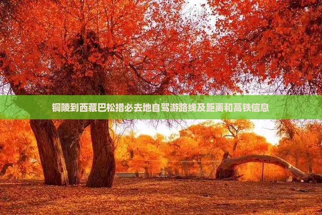 铜陵到西藏巴松措必去地