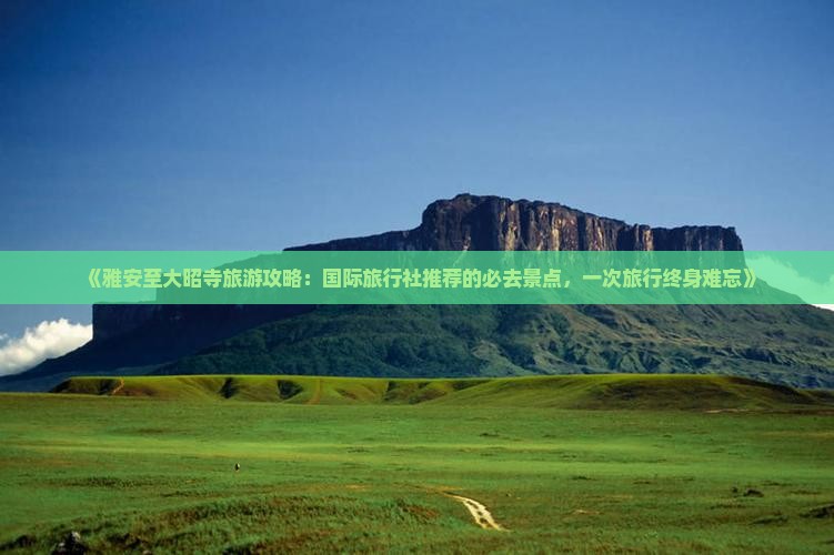 《雅安至大昭寺旅游攻略：国际旅行社推荐的必去景点，一次旅行终身难忘》