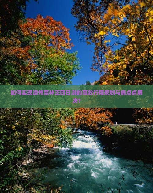 如何实现漳州至林芝四日游的高效行程规划与痛点点解决？