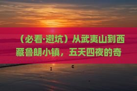 武夷山到西藏鲁朗小镇五日游