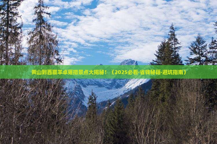黄山去西藏羊卓雍措景点