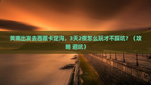 黄南到西藏卡定沟自由团