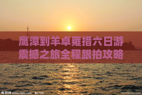 鹰潭到西藏羊卓雍措六日游