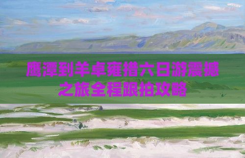 鹰潭到西藏羊卓雍措六日游