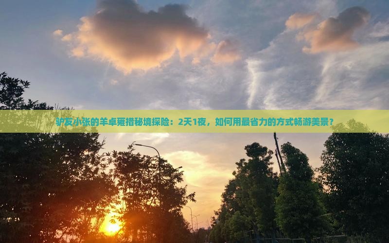 驴友小张的羊卓雍措秘境探险：2天1夜，如何用最省力的方式畅游美景？