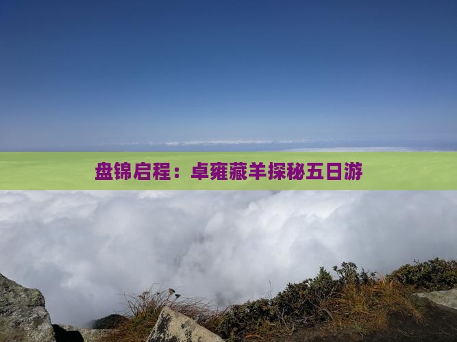 盘锦启程：卓雍藏羊探秘五日游