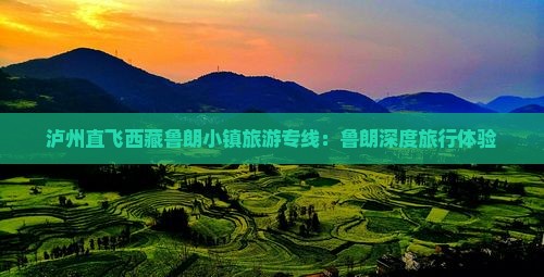 泸州到西藏鲁朗小镇旅行社
