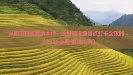黔南到西藏纳木措景点