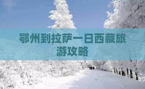 鄂州到西藏拉萨一日 鄂州到西藏拉萨一日