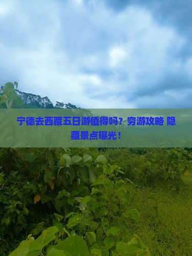 宁德去西藏五日游