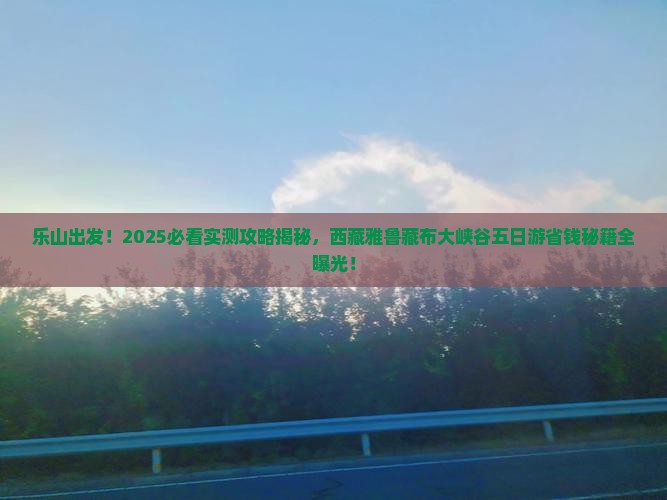 乐山去西藏雅鲁藏布大峡谷五日游