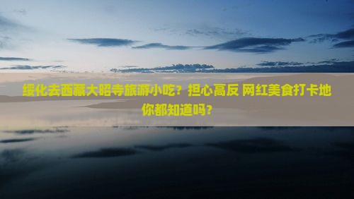 绥化去西藏大昭寺旅游小吃