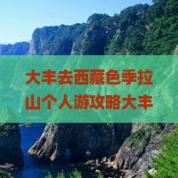 大丰去西藏色季拉山个人游