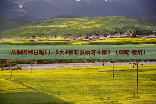 桐城到西藏日喀则团体旅游