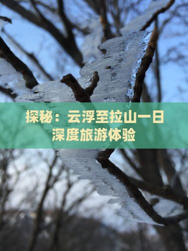 探秘：云浮至拉山一日深度旅游体验