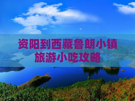资阳到西藏鲁朗小镇旅游小吃