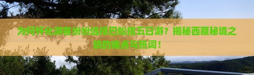 怀化到西藏巴松措五日游