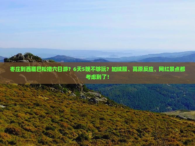 枣庄到西藏巴松措六日游
