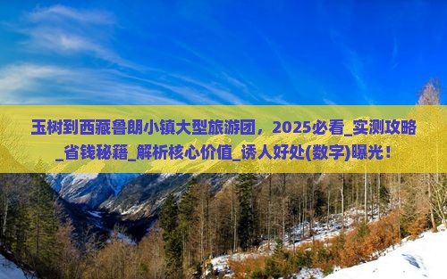 玉树到西藏鲁朗小镇大型旅游团