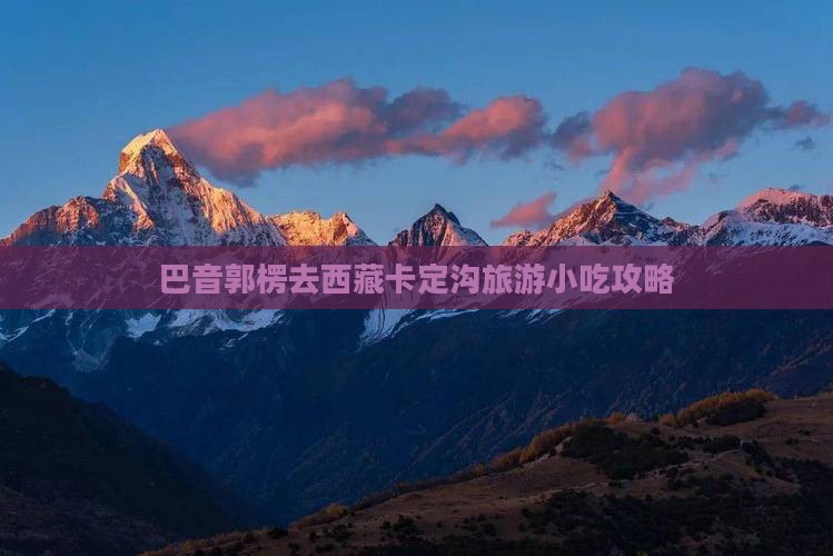 巴音郭楞去西藏卡定沟旅游小吃