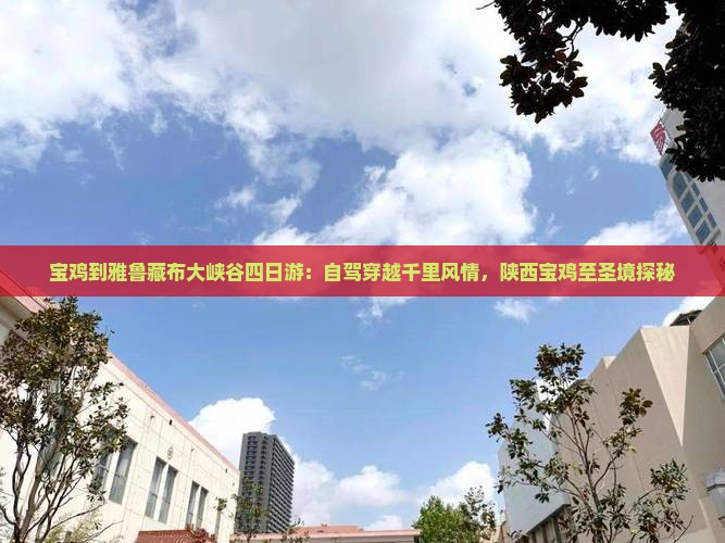 宝鸡到雅鲁藏布大峡谷四日游：自驾穿越千里风情，陕西宝鸡至圣境探秘