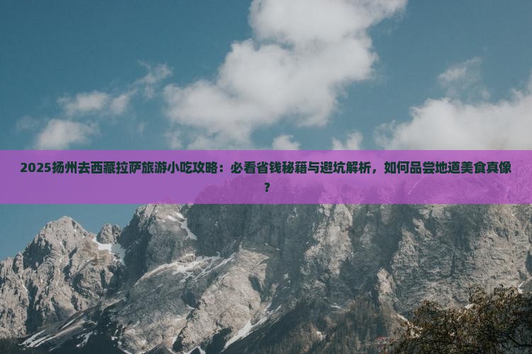 扬州去西藏拉萨旅游小吃