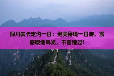 铜川去西藏卡定沟一日
