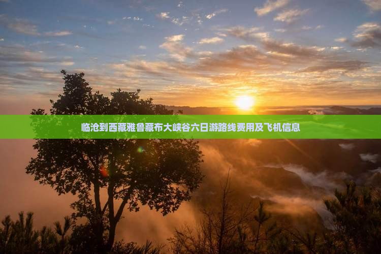 临沧到西藏雅鲁藏布大峡谷六日游