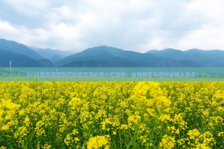 巴音郭楞到西藏巴松措旅游小吃