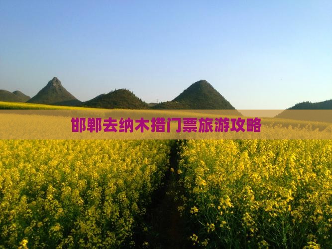 邯郸去西藏纳木措门票