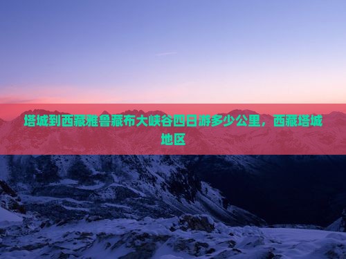 塔城到西藏雅鲁藏布大峡谷四日游