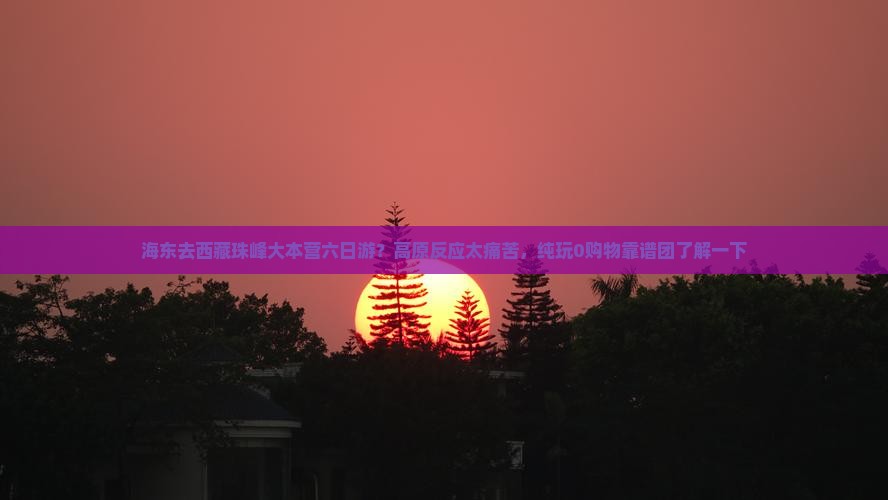 海东去西藏珠峰大本营六日游
