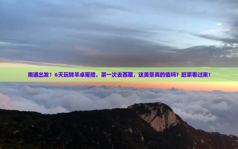 南通去西藏羊卓雍措六日游