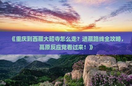 重庆到西藏大昭寺攻略