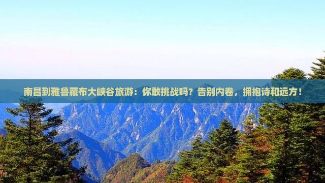 南昌到西藏雅鲁藏布大峡谷旅游