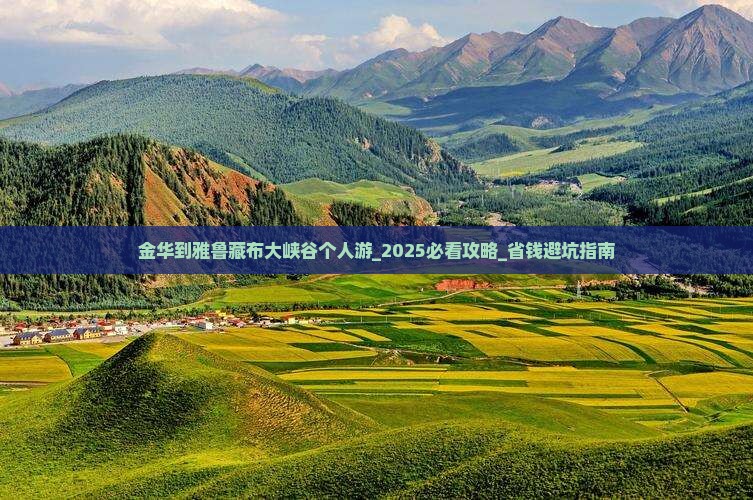 金华到西藏雅鲁藏布大峡谷个人游