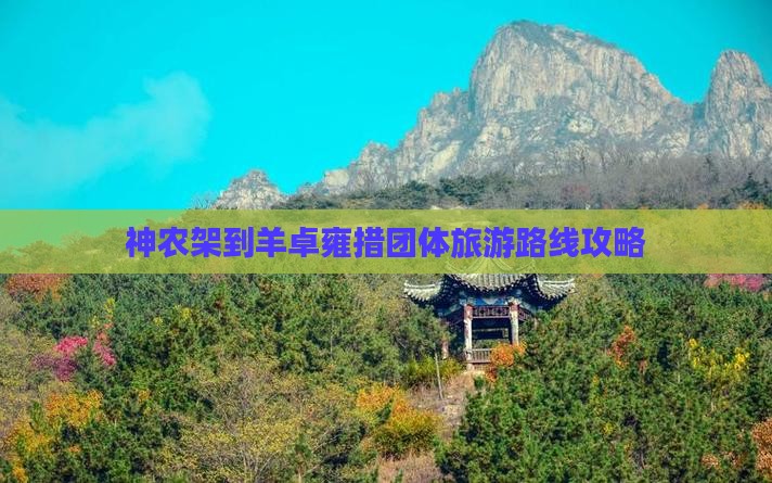 神农架到羊卓雍措团体旅游路线攻略