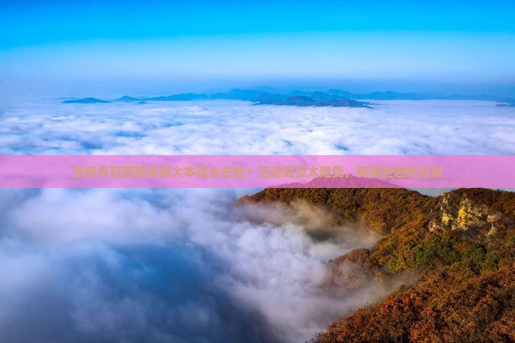 张家界去西藏珠峰大本营必去地