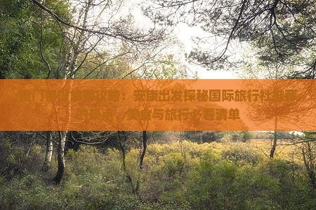 厦门曾厝旅游攻略：安康出发探秘国际旅行社推荐的景点、美食与旅行必看清单