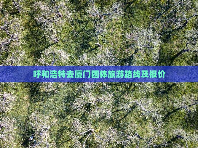 呼和浩特去厦门团体旅游路线及报价