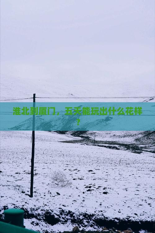 淮北去厦门五日游