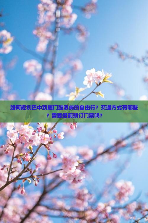 巴中去厦门鼓浪屿自由行 巴中去厦门鼓浪屿自由行