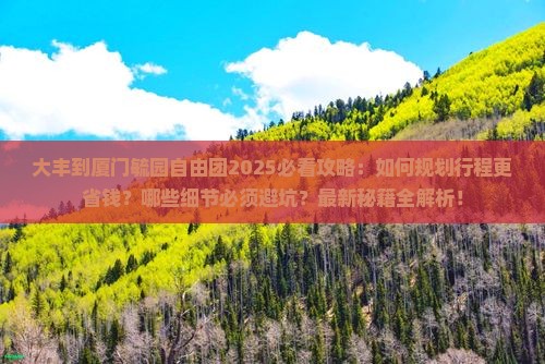 大丰到厦门毓园自由团