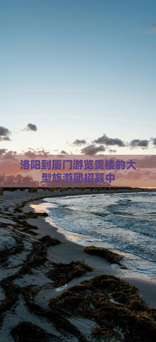 洛阳到厦门游览贵楼的大型旅游团招募中
