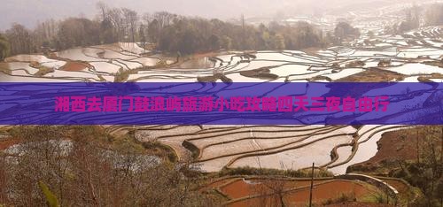 湘西去厦门鼓浪屿旅游小吃攻略四天三夜自由行